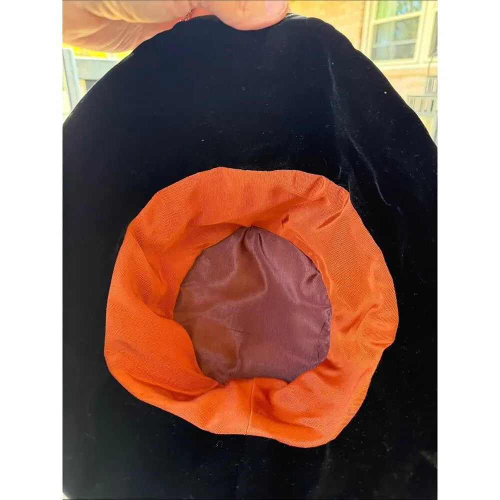 Art Velvet Bucket Hat Black Blue Purple